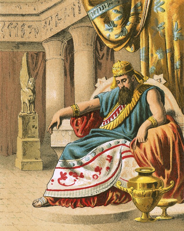 Le roi Darius troublé par Daniel - English School