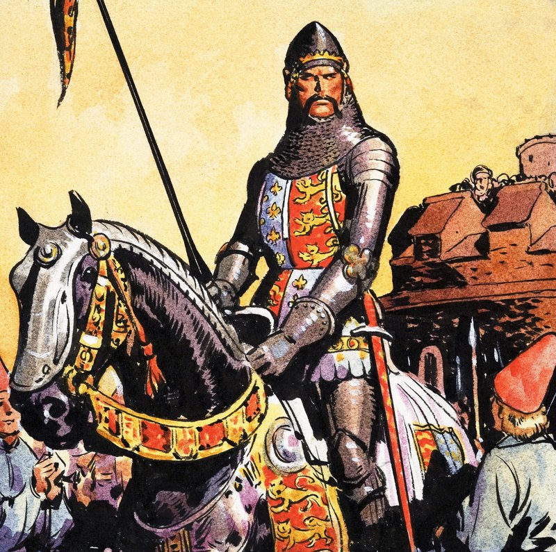 Chevalier à cheval - English School