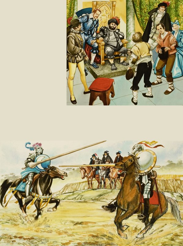 Chevaliers en joute - English School