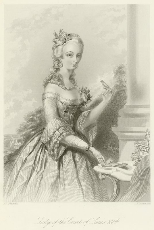 Dame de la cour de Louis XV - English School