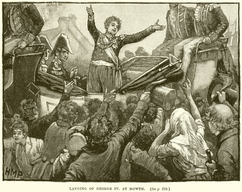 Débarquement de George IV à Howth - English School