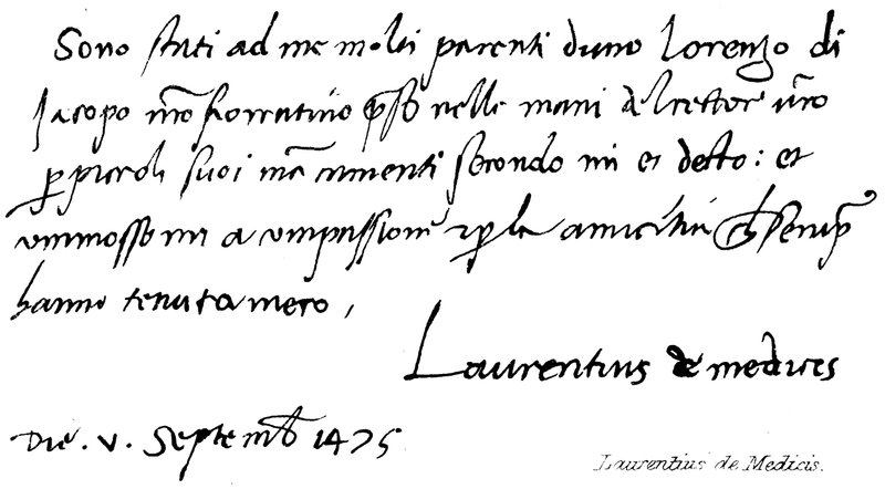 Laurentius de Medicis - English School