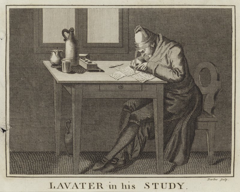 Lavater dans son étude - English School