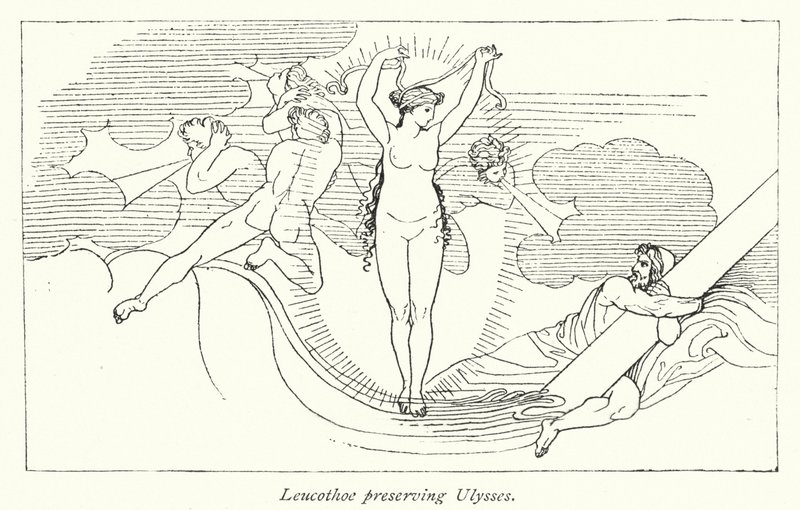Leucothoé préservant Ulysse - English School