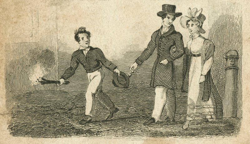 Garçon de lien, Londres (gravure) - English School