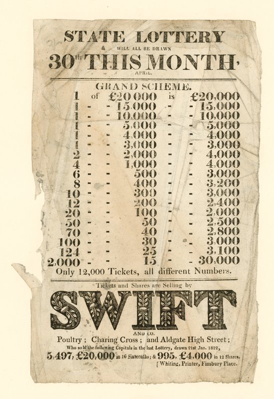 Publicité de loterie - English School