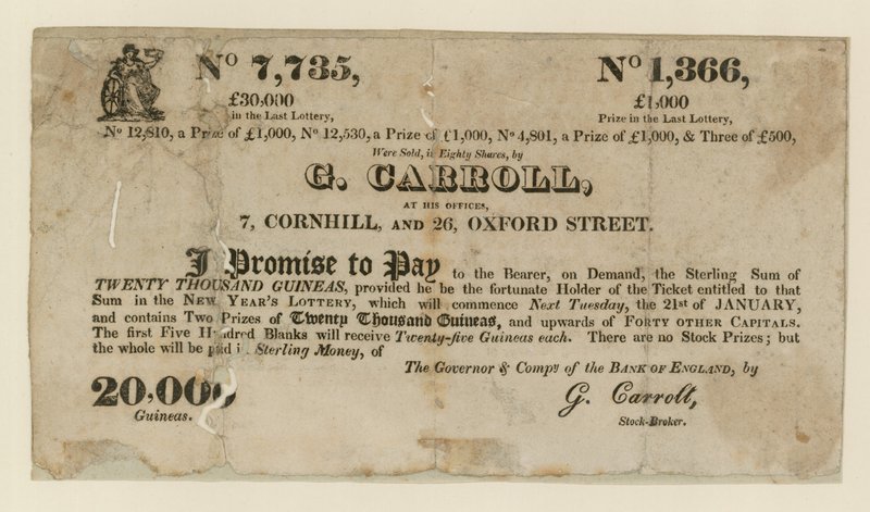 Billet de loterie - English School