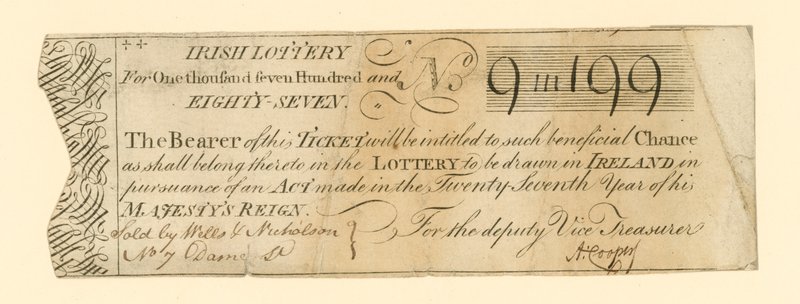 Billet de loterie - English School