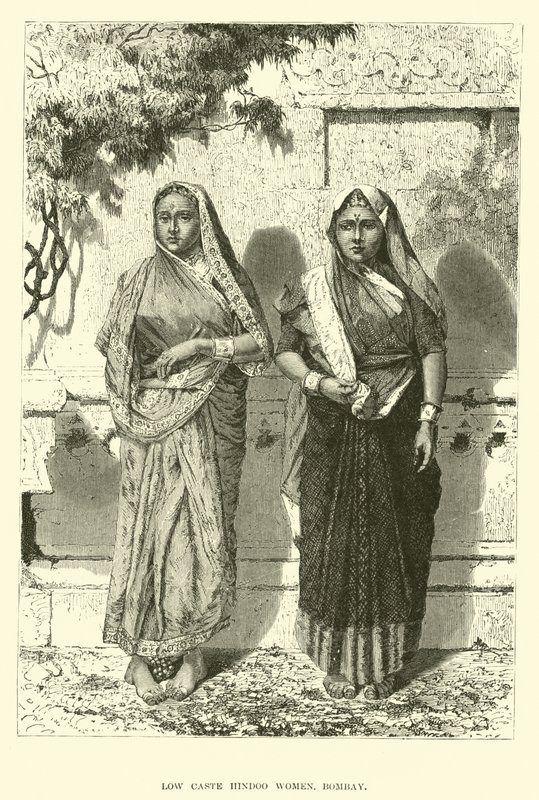 Femmes hindoues de basse caste, Bombay - English School