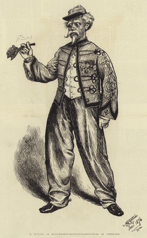 M. Marius en Roland-de-Roncevaux-Ramponneau dans "Nemesis" - English School