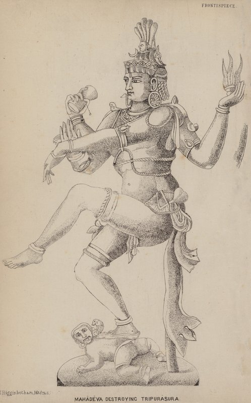 Mahadeva détruisant Tripurasura - English School
