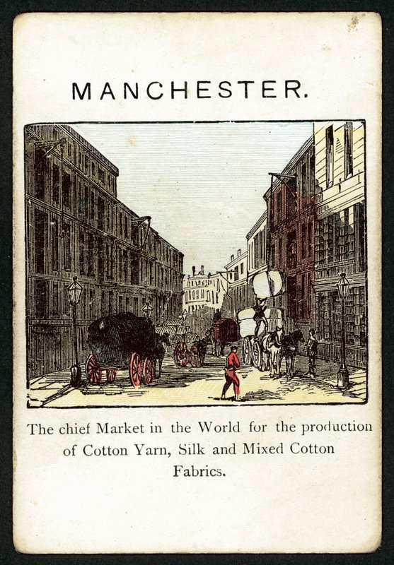 Manchester (lithographie en couleur) - English School