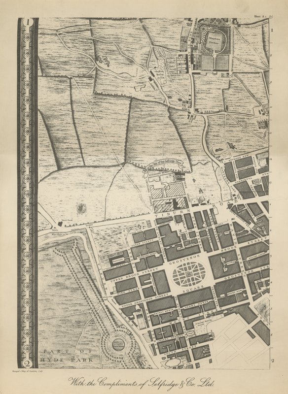 Carte du West End de Londres - English School