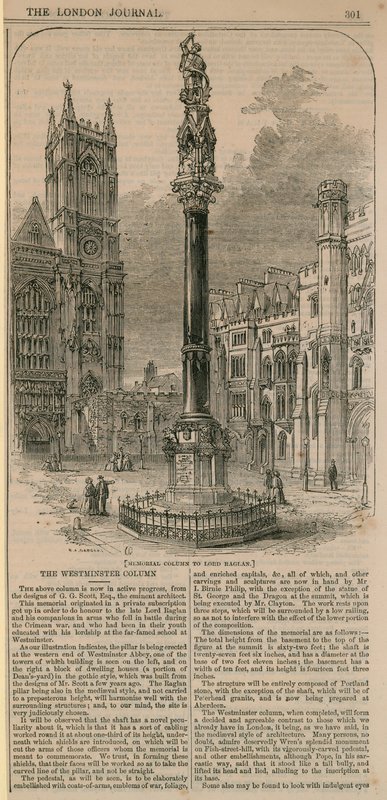 Colonne commémorative de Lord Raglan - English School