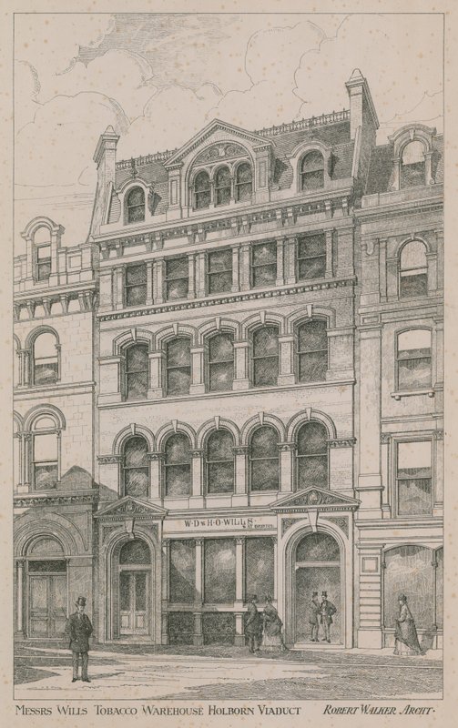 Entrepôt de tabac Messrs Willis, Holborn Viaduct - English School