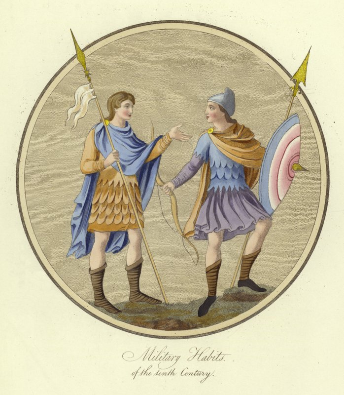 Habits militaires du IXe siècle - English School
