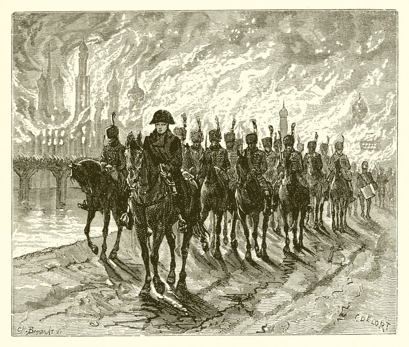 Moscou en flammes - English School