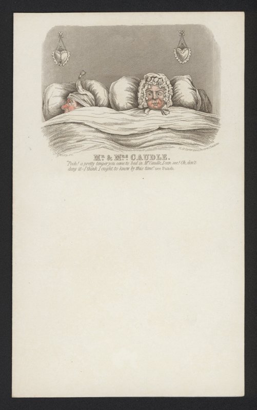 M. et Mme Caudle (gravure en couleur) - English School