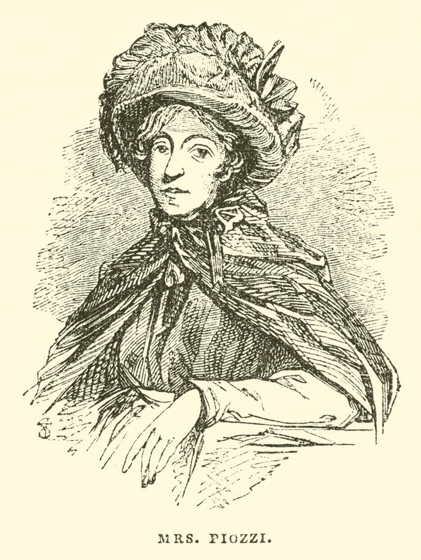 Mme Piozzi (gravure) - English School