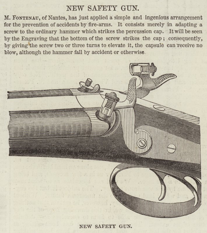 Nouveau fusil de sécurité (gravure) - English School