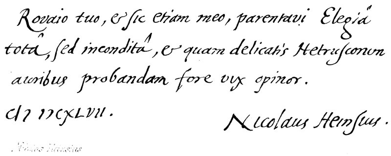 Nicolas Heinsius - English School