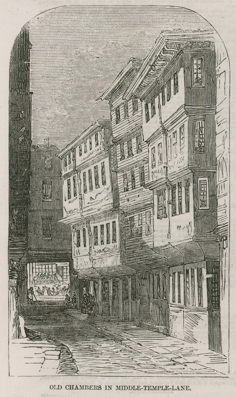 Anciennes chambres dans Middle Temple Lane - English School