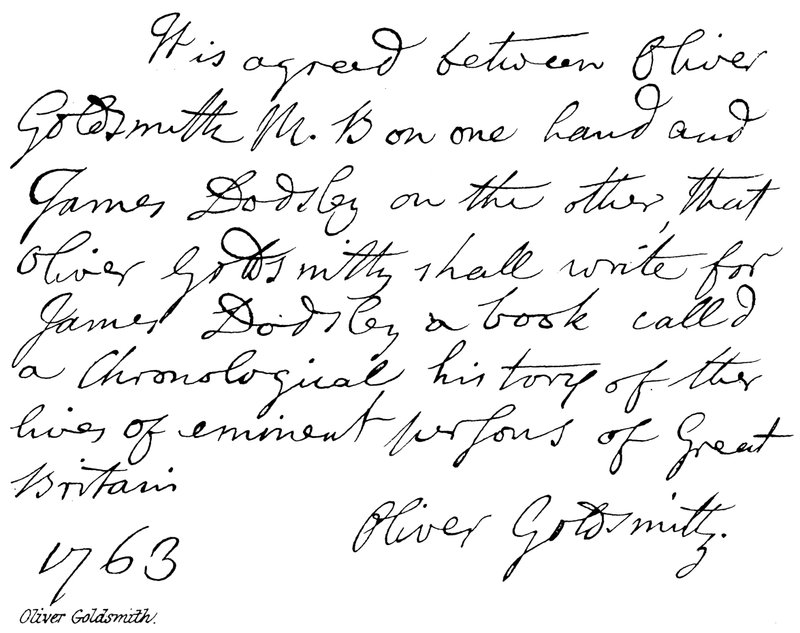 Oliver Goldsmith - English School