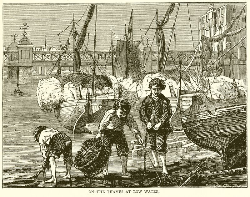 Sur la Tamise à marée basse - English School