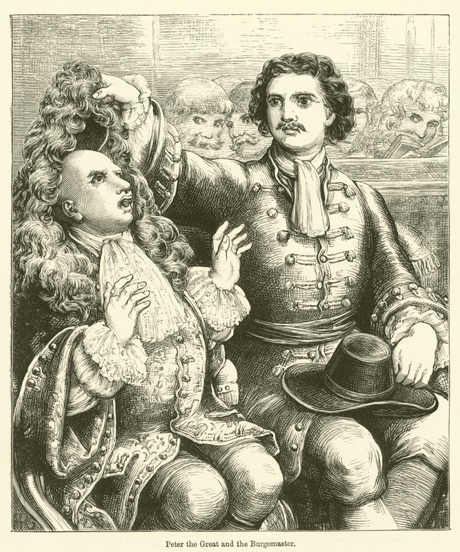 Pierre le Grand et le Bourgmestre - English School