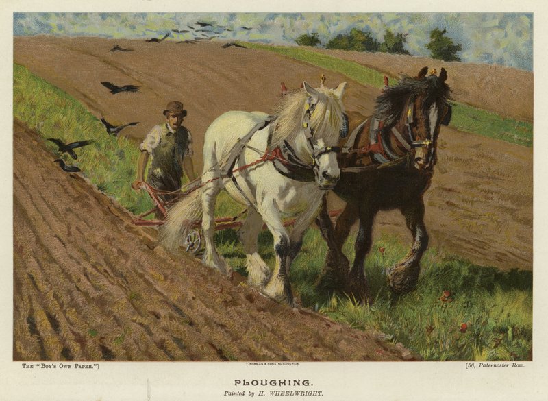Labourage par H Wheelwright - English School