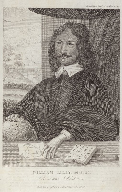 Portrait de William Lilly - English School