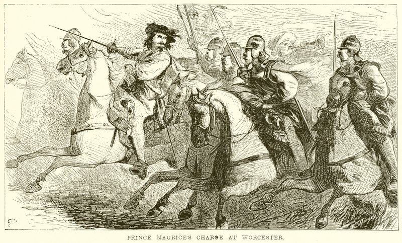 La Charge du Prince Maurice à Worcester - English School