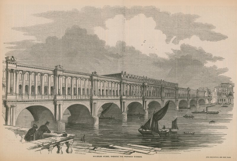 Propositions de modifications du pont de Waterloo - English School