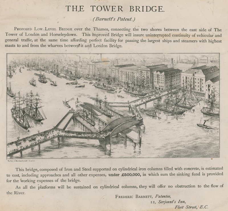 Projet de pont bas sur la Tamise - English School