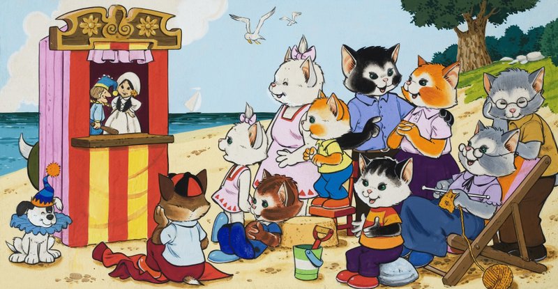 Spectacle de Guignol au bord de la mer - English School