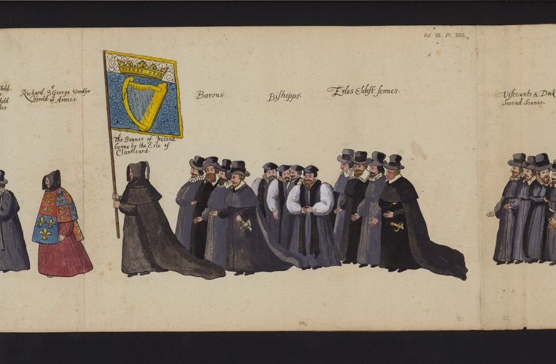 Procession funéraire de la reine Élisabeth I - English School