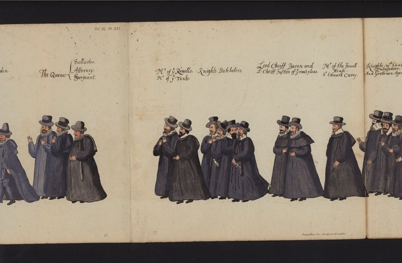 Procession funéraire de la reine Elizabeth I - English School