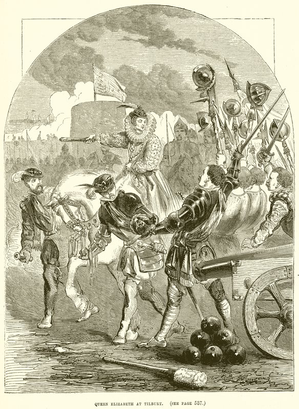 La Reine Élisabeth à Tilbury - English School
