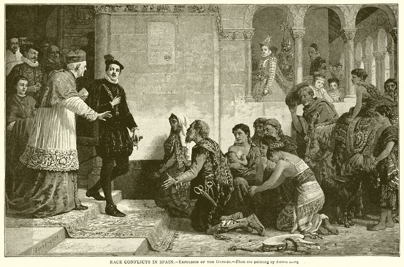 Conflits raciaux en Espagne.--Expulsion des Gitans - English School