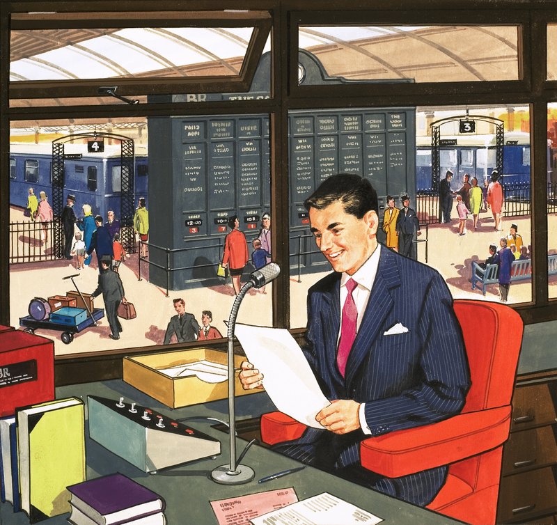 Annonceur de gare - English School