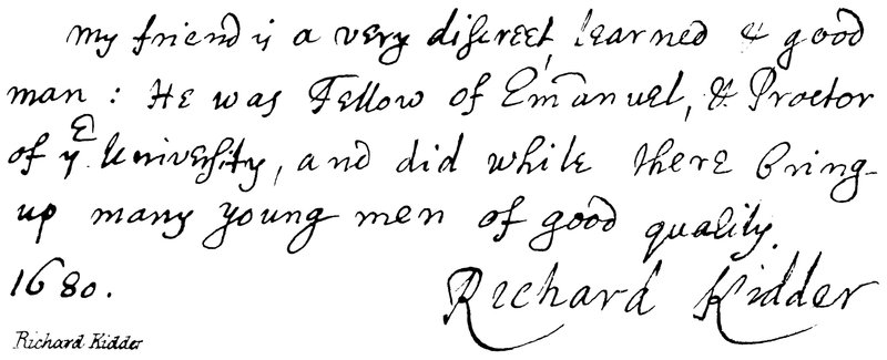 Richard Kidder - English School