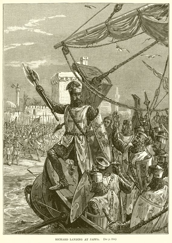 Richard débarquant à Jaffa - English School