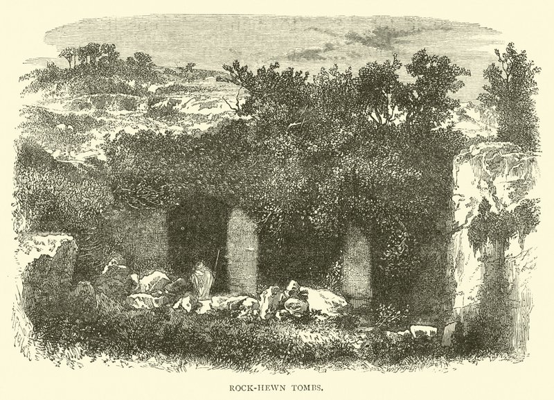 Tombes taillées dans la roche - English School