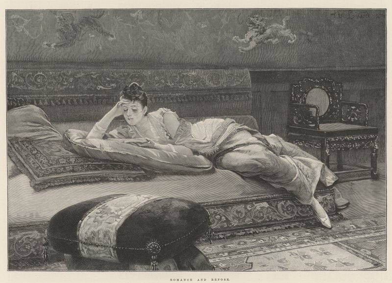Romance et Repos (gravure) - English School