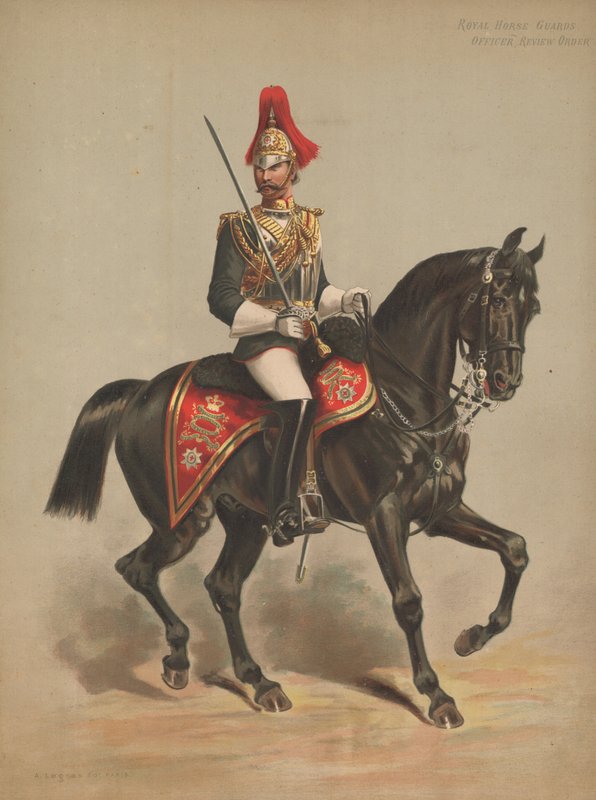 Gardes à Cheval Royaux, Officier, Tenue de Revue - English School
