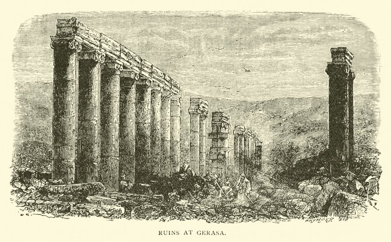 Ruines à Gerasa - English School