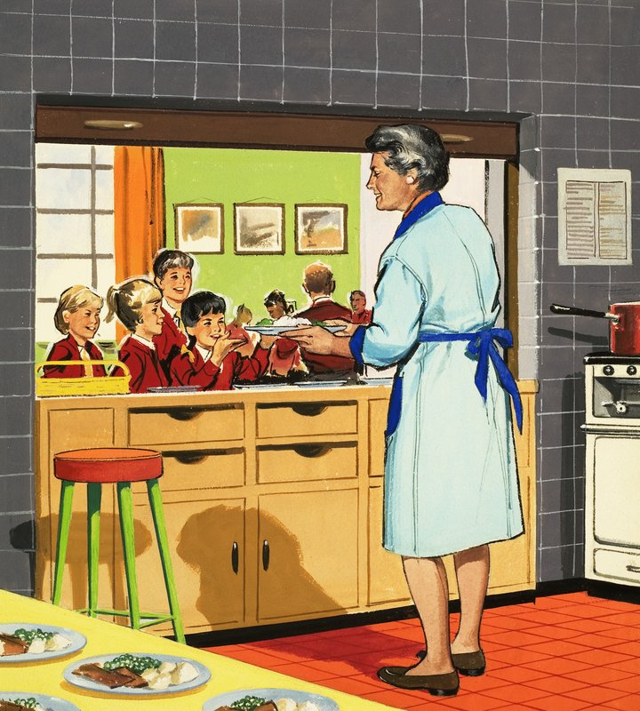 Dame de cantine - English School