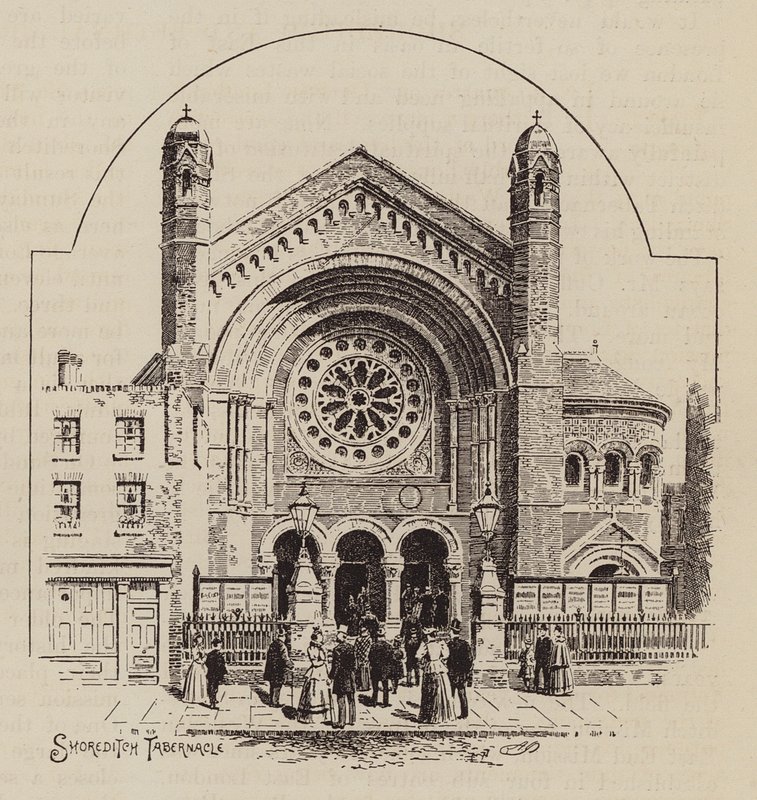 Shoreditch Tabernacle (gravure) - English School