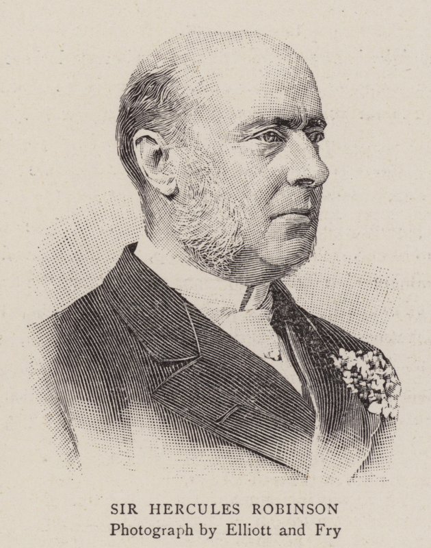 Sir Hercules Robinson (gravure) - English School
