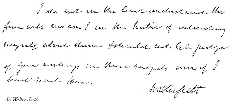 Sir Walter Scott - English School